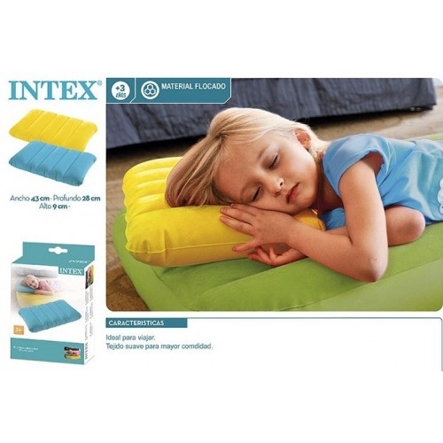 CB ALMOHADA FLOCADA 2 COLORES 43X28X9CM  68676