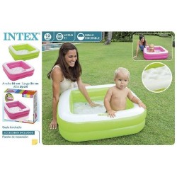CB 57100NP-PISCINA BEBE HINCHABLE CUADRADA 86X86X25CM-2/S  57101