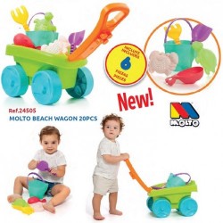 MOLTO VAGON PLAYA + 6 ACCESORIOS 24505