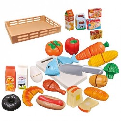 AGOTADO - CN24 FENTOYS BANDEJA 38PCS COMIDA SURTIDA   37 x 27 x 5   90679