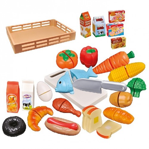 AGOTADO - CN24 FENTOYS BANDEJA 38PCS COMIDA SURTIDA   37 x 27 x 5   90679
