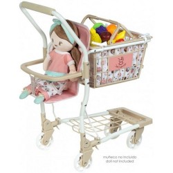 DECUEVAS SWEET - Carro compra portabebe con 12 frutas  30x50x62  52148