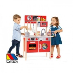 MOLTO GRAN COCINA ROJA MOLTO MADERA  60x30x85  21292