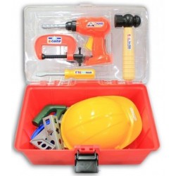 FENTOYS MALETIN HERRAMIENTAS GRANDE CON TALADRO Y CASCO 35,5 x 16,5 x 23   2010-0564