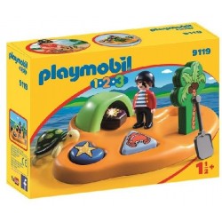 Playmobil 1.2.3 Isla Pirata 9119