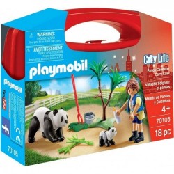 PLAYMOBIL Maletín cuidadora pandas  70105