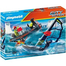 PLAYMOBIL Rescate Marítimo: Rescate Polar con Bote  70141