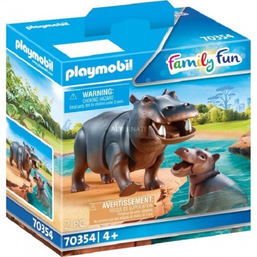 PLAYMOBIL Hipopótamo con Bebé  70354