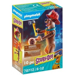 PLAYMOBIL SCOOBY-DOO! Figura Coleccionable Bombero   70712