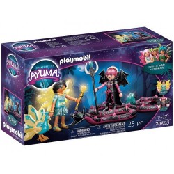 PLAYMOBIL Crystal Fairy y Bat Fairy con animales del alma  70803