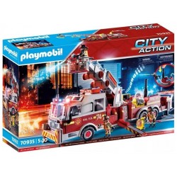 PLAYMOBIL  Vehículo bomberos: US tower ladder  70935