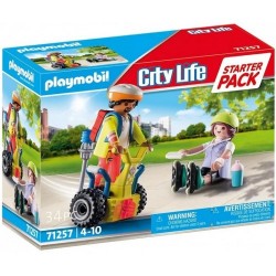 PLAYMOBIL  Starter pack rescate con balance racer  71257