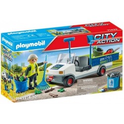PLAYMOBIL  Limpieza urbana con coche eléctrico  71433