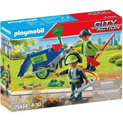 PLAYMOBIL  Equipo de limpieza urbana  71434