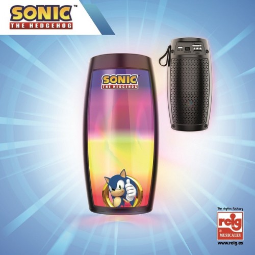 CN24 REIG MINI BAFLE  SONIC  recargable bluetooth, USB, Luces 15,5x8x8    2232
