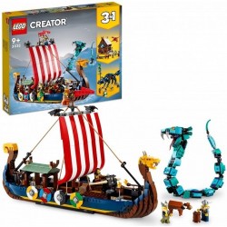 LEGO CREATOR Barco Vikingo y Serpiente Midgard  9+  31132