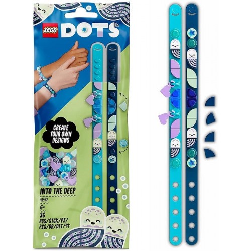 LEGO DOTS   Pulseras con Amuletos Mar Profundo  41942