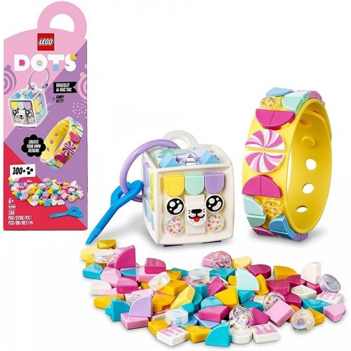 LEGO DOTS   Pulsera y Adorno para Mochila Gatito Goloso  41944