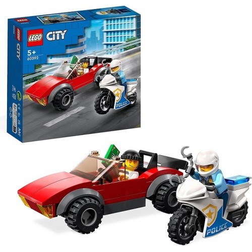LEGO City Moto de Policía y Coche a la Fuga  5+  60392