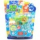 GLOBO PISTOLA POMPAS DE JABON FRICCION CON LUZ  2 COLORES