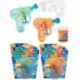 GLOBO PISTOLA POMPAS DE JABON FRICCION CON LUZ  2 COLORES