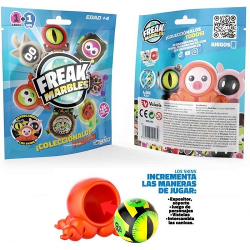 VALUVIC FREAK MARBLES SOBRES SORPRESA / PRECIO UNIDAD DISPLAY 12 UNDS  WA-1006