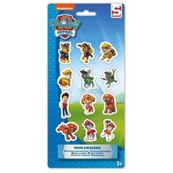 VAL SET PAPELERIA PACK 12 GOMAS PAW PATROL , PATRULLA CANINA
