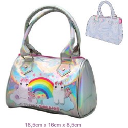 KIDS BOLSO DE MANO PU PLATEADO SWEET DREAMS (4x4)  KL10641
