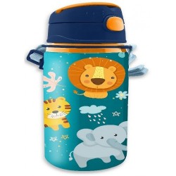 KIDS CANTIMPLORA DE ALUMINIO CON ASA 600 ML JUNGLE