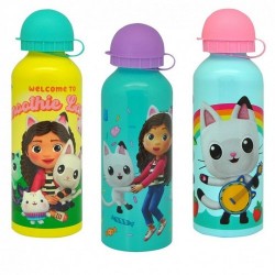 KIDS CANTIMPLORA ALUMINIO 500ML SURTIDO 3 DISEÑOS GABBYS DOLLHOUSE    GD00009