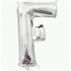 LIRAGRAM LETRA F HINCHABLE METAL PLATA 40 CM