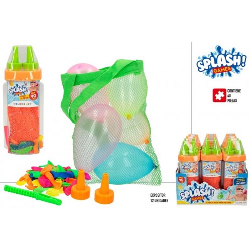 CB SET 40 GLOBOS AGUA - DISP 12   45557