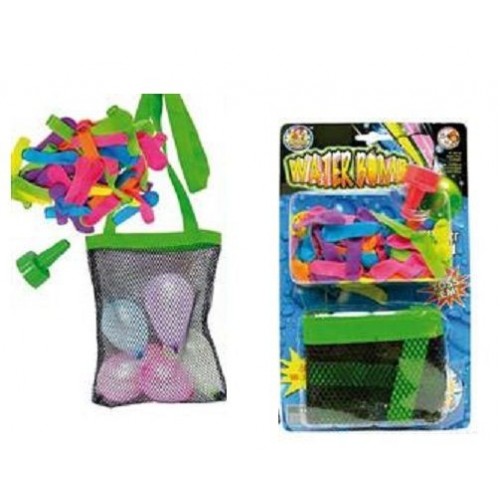 BLISTER 100 GLOBOS AGUA LLENADOR  Y BOLSA