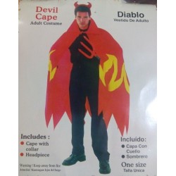 DISFRAZ TALLA UNICA DIABLO ADULTO