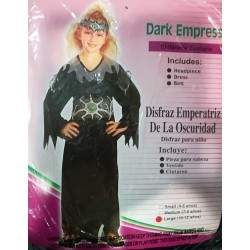 DISFRAZ CARNAVAL HALLOWEEN PRINCESA EMPERATRIZ OSCURIDAD T 10-12
