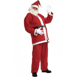 DISFRAZ INFANTIL NAVIDAD PAPA NOEL CON GORRO Y BARBA , TALLA P