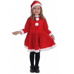 DISFRAZ INFANTIL PAPA NOEL FALDON BEBE 60 CMS T . 2-4 AÑOS