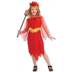 DISFRAZ INFANTIL DIABLILLA / HALLOWEN TALLA 3-4 AÑOS , SIN COMPLEMENTOS