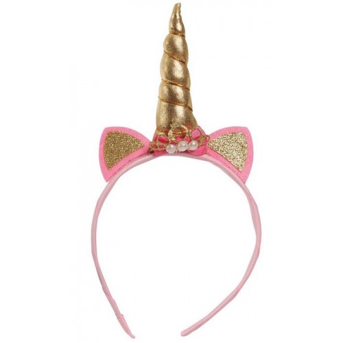 GUIRCA DIADEMA UNICORNIO ORO INFANTIL