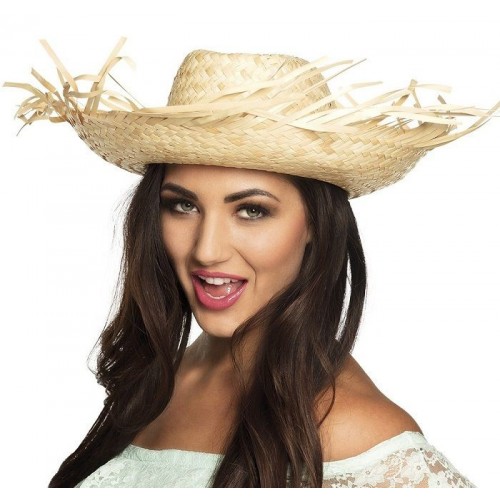 REY DEL CARNAVAL SOMBRERO PAJA VAQUERO CARIBE NAT
