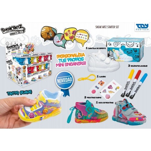 TOY PARTNER DECORA TUS ZAPATOS SNEAKARTZ STARTER SET  39000