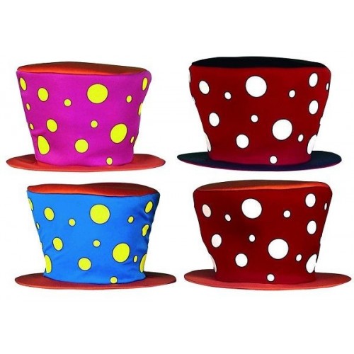 DISFRAZ SOMBRERO GORRO DE PAYASO , 3 COLORES