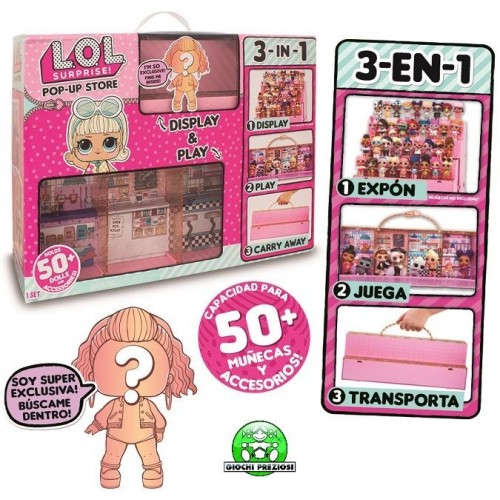 GIOCHI LOL SURPRISE - POP UP STORE PLAYSET + MUÑECA EXCLUSIVA