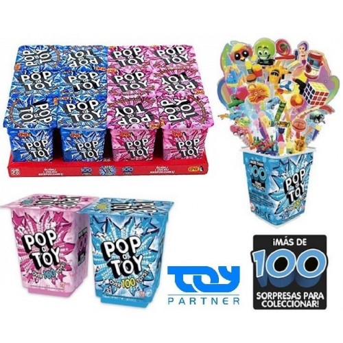 POP A TOY JUGUETES SORPRESA EXPOSITOR 12 UND.COSTE UNIDAD